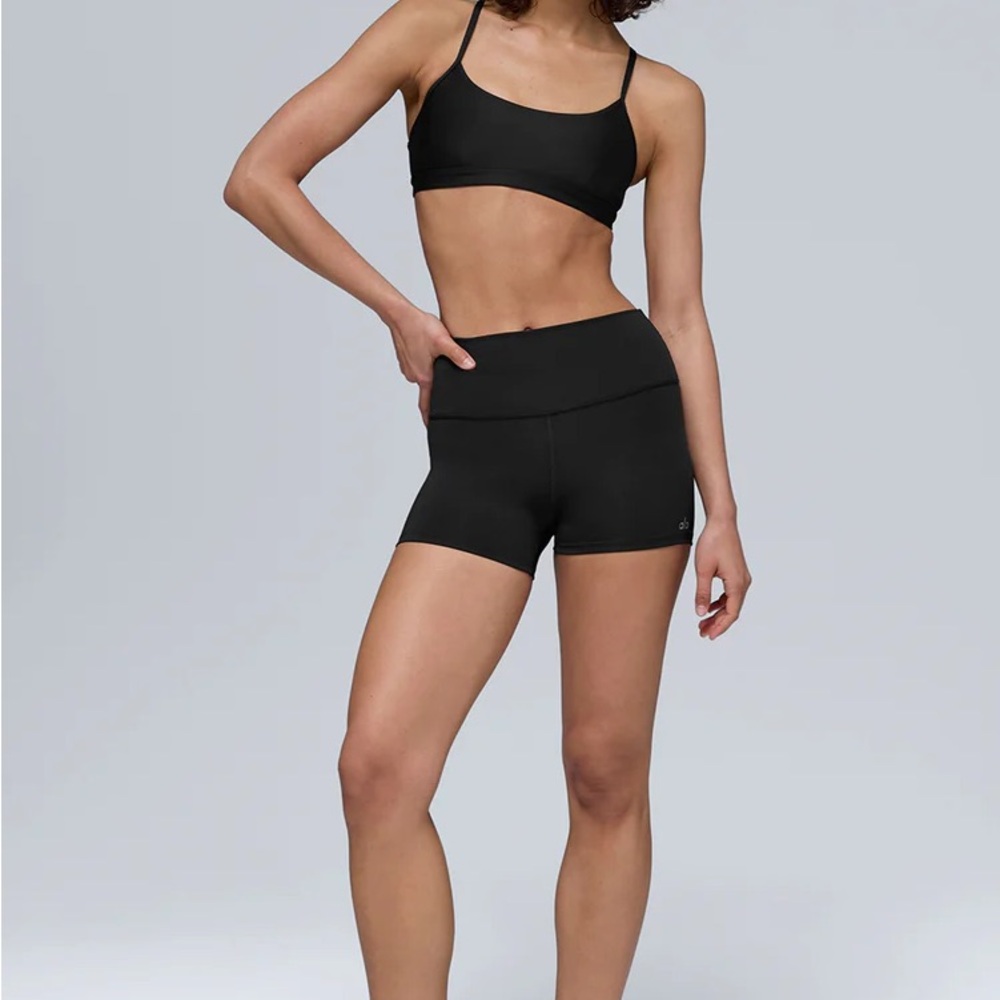 ALO Yoga Black High-Waist Bike Shorts